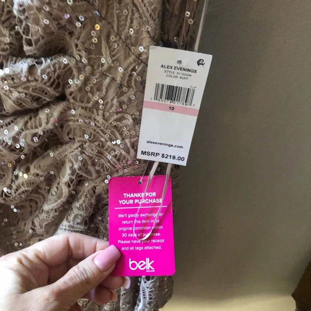 Elegant Lace Evening Dress MOB /MOG Size 10 NWT - Picture 5 of 9